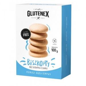 Biszkopty bez cukru bezglutenowe Glutenex